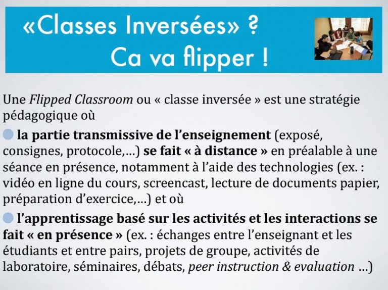 Classe Inversée : du face à face au côte à côte - Accueillir les ...